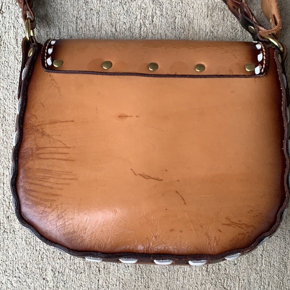 Vintage Miss Tony Lama Hand Tooled Handbag - Picture 4 of 10